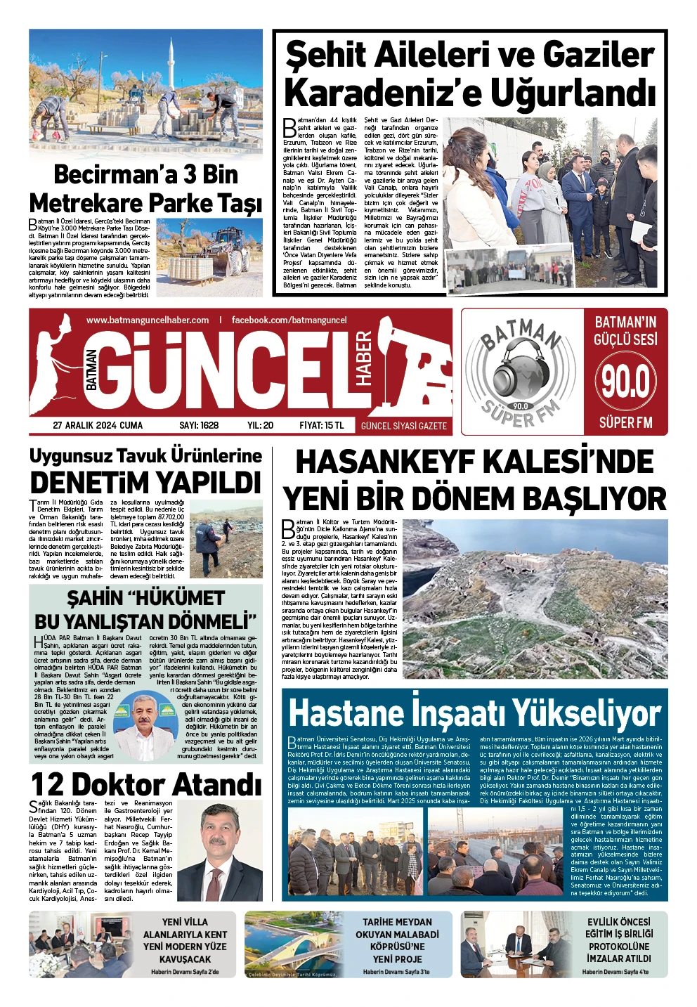 BATMAN GÜNCEL GAZETESİ