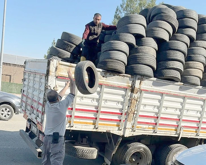 1020 TON ATIK LASTİK GERİ DÖNÜŞÜME KAZANDIRILDI