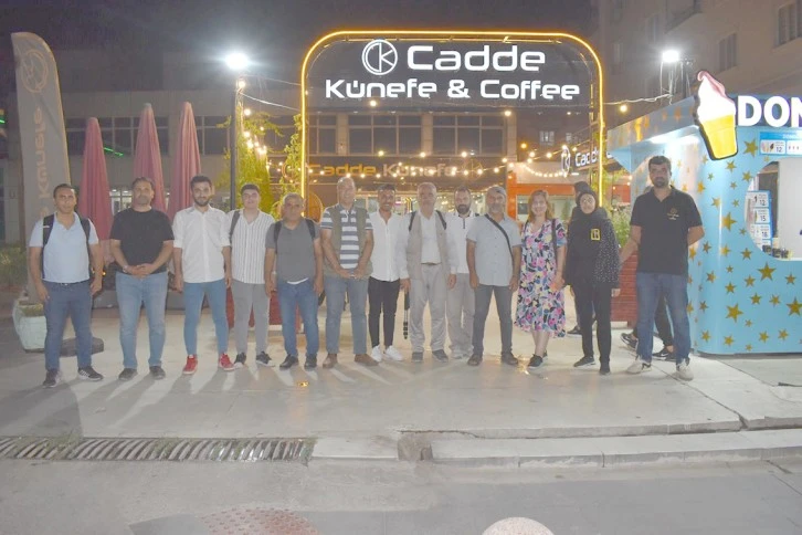 CADDE KÜNEFE SAHA MUHABİRLERİNİ AĞIRLADI