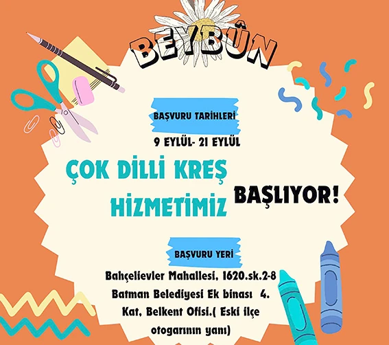 ÇOK DİLLİ KREŞ BAŞVURULARI BAŞLADI 