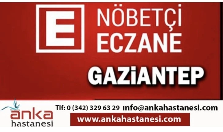 Gaziantep Nöbetçi Eczaneler (12.04.2023) Çarşamba