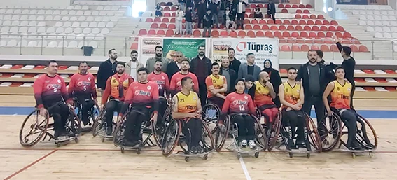 GENÇ MÜSİAD, ENGELLİ BASKETBOLCULARA DESTEK VERDİ