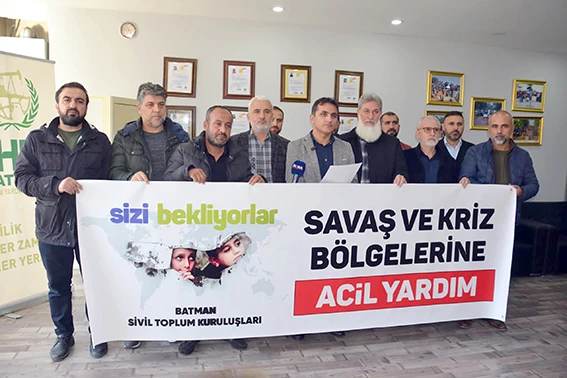 KRİZ BÖLGELERİNE YARDIM ELİ