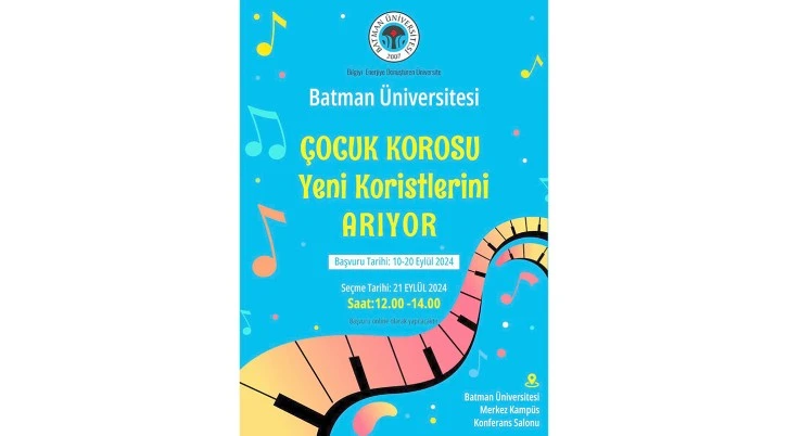 ÜNİVERSİTE ÇOCUK KOROSU İÇİN YENİ YETENEKLER ARIYOR