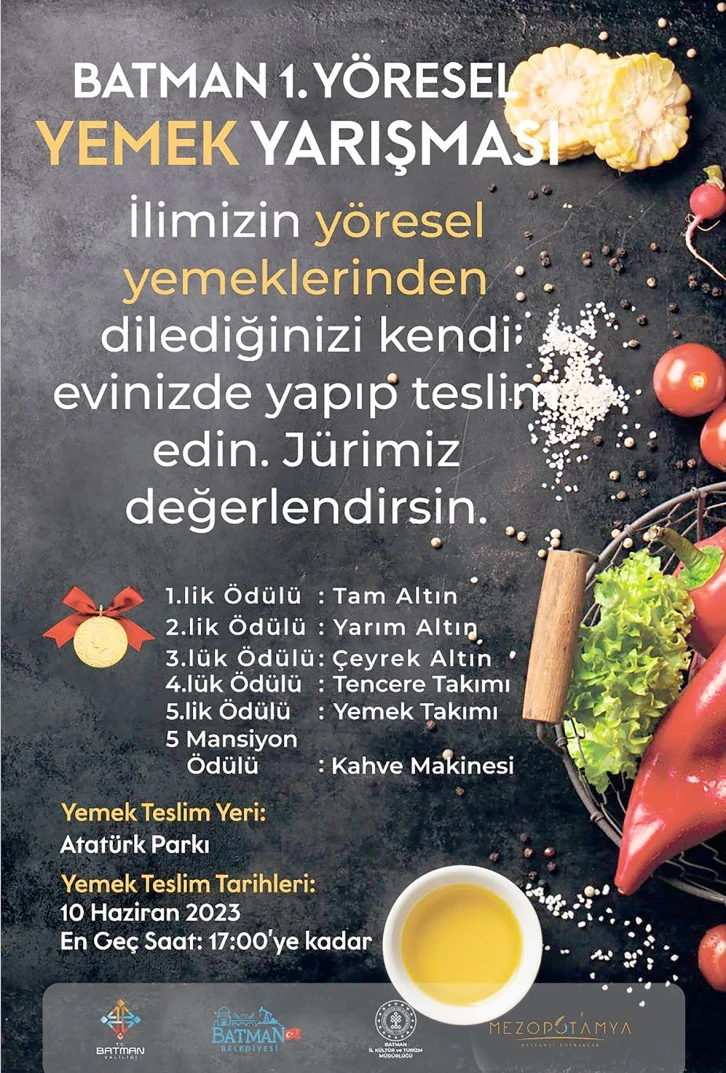 YEMEK YARIŞMASI MÜRACAATI DEVAM EDİYOR