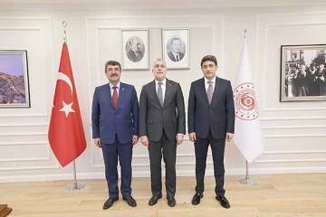 BAKAN IŞIKHAN’LA GÖRÜŞTÜ