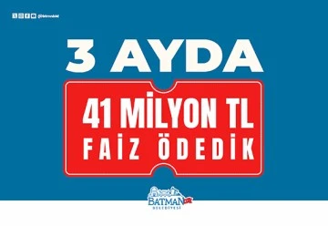 EŞ BAŞKAN GÜLİSTAN SÖNÜK “3 AYDA 41 MİLYON TL FAİZ ÖDEDİK”