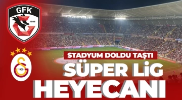 Gaziantep'te stadyum doldu taştı