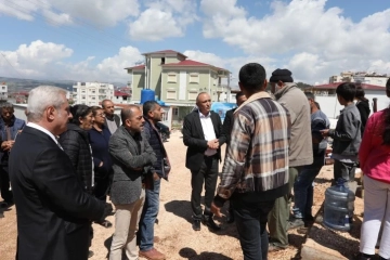 Melih Meriç hortum felaketinin ardından Pazarcık’ı ziyaret etti