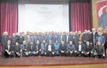 MÜFTÜ KÖK İÇİN VEDA PROGRAMI YAPILDI