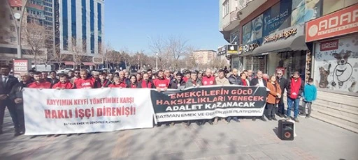 İŞÇİ ÇIKARMALARI PROTESTO EDİLDİ