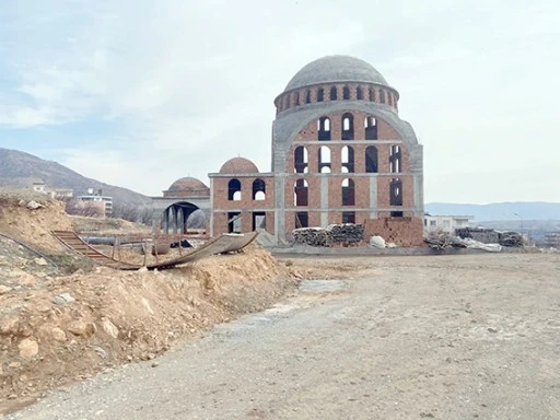 MERKEZ CAMİ İNŞAATI İNCELENDİ