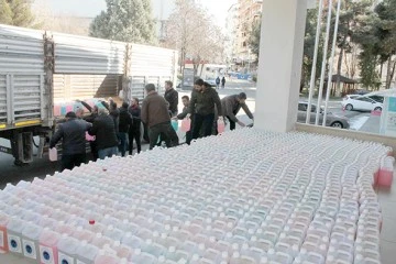 SIVI SABUNLAR DEPREM BÖLGESİNE GÖNDERİLDİ